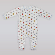 Magnolia Baby Emergency Print Pima Cotton Soft Baby Footie Sleepsuit