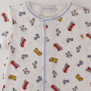 Magnolia Baby Emergency Print Pima Cotton Soft Baby Footie Sleepsuit