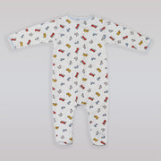 Magnolia Baby Emergency Print Pima Cotton Soft Baby Footie Sleepsuit