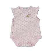 Magnolia Baby Little Birds Pink Pima Cotton Baby Footie