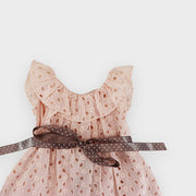 Nanos Baby Mini Sleeveless Floral Print Cotton Baby Dress