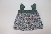 Mi Pequeno Lucas Ibiza Wing Shirt with Cherry Flower Pattern
