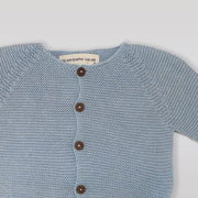 Mi Pequeno Lucas Blue Tirol Knit Cardigan for Baby Infants