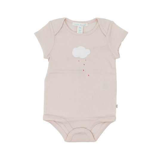 Marie Chantal Soft Cotton Cloud Print Short Sleeve Body Suits