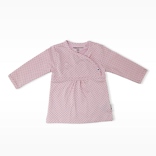 Noppies Baby Light Rose Long Sleeve Wrap Front Patterned Top