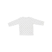 Noppies Baby White Long Sleeve Wrap Bodysuit Soft Organic Cotton