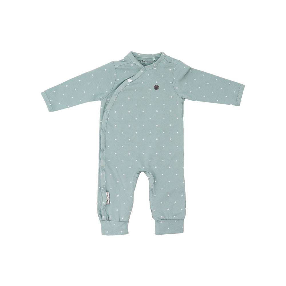 Noppies Baby Soft Cotton Grey Mint Long Sleeve Comfortable Romper