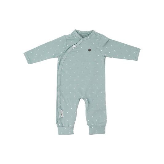 Noppies Baby Soft Cotton Grey Mint Long Sleeve Comfortable Romper