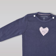Soft Noppies Baby Navy Blue Cotton Comfort Fit Bodysuit
