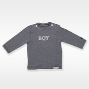 Noppies Baby Striped Cotton Long Sleeve Romper in Grey
