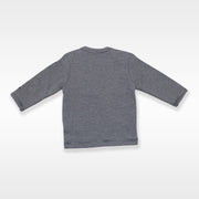 Noppies Baby Striped Cotton Long Sleeve Romper in Grey