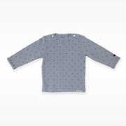 Noppies Baby Grey Blue NOP Long Sleeve Soft Cotton Bodysuit