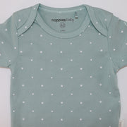 Magnolia Baby Grey Mint Cotton Footie Pajamas for Infants