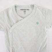 Noppies Baby Grey Mint Long Sleeve Soft Cotton Newborn Romper