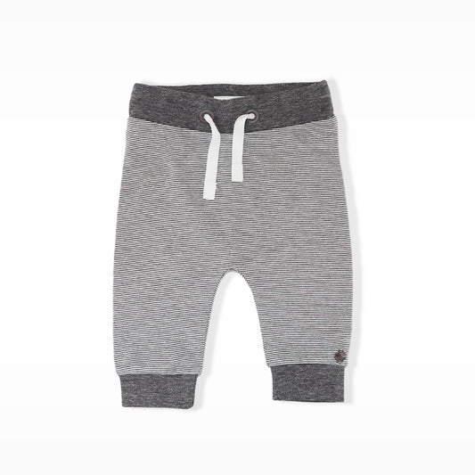 Noppies Baby Anthracite Grey Soft Cotton Blend Infant Leggings