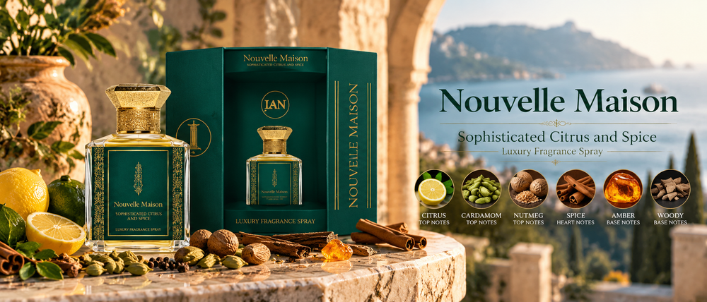 Nouvelle Maison Sophisticated Citrus and Spice Luxury Fragrance Spray