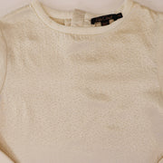 Pale Cloud Chelsy Blouse Elegant Designer Silk Feel Top