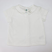 Nanos Baby Boy Light Blue Short Sleeve Classic Cotton Polo