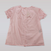 Elegant Pixie Lily Pink Cotton Baby Dress and Bloomer Set