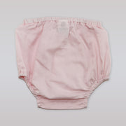 Elegant Pixie Lily Pink Cotton Baby Dress and Bloomer Set