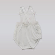 Pixie Lily White and Pink Kitty Print Cotton Baby Sunsuit