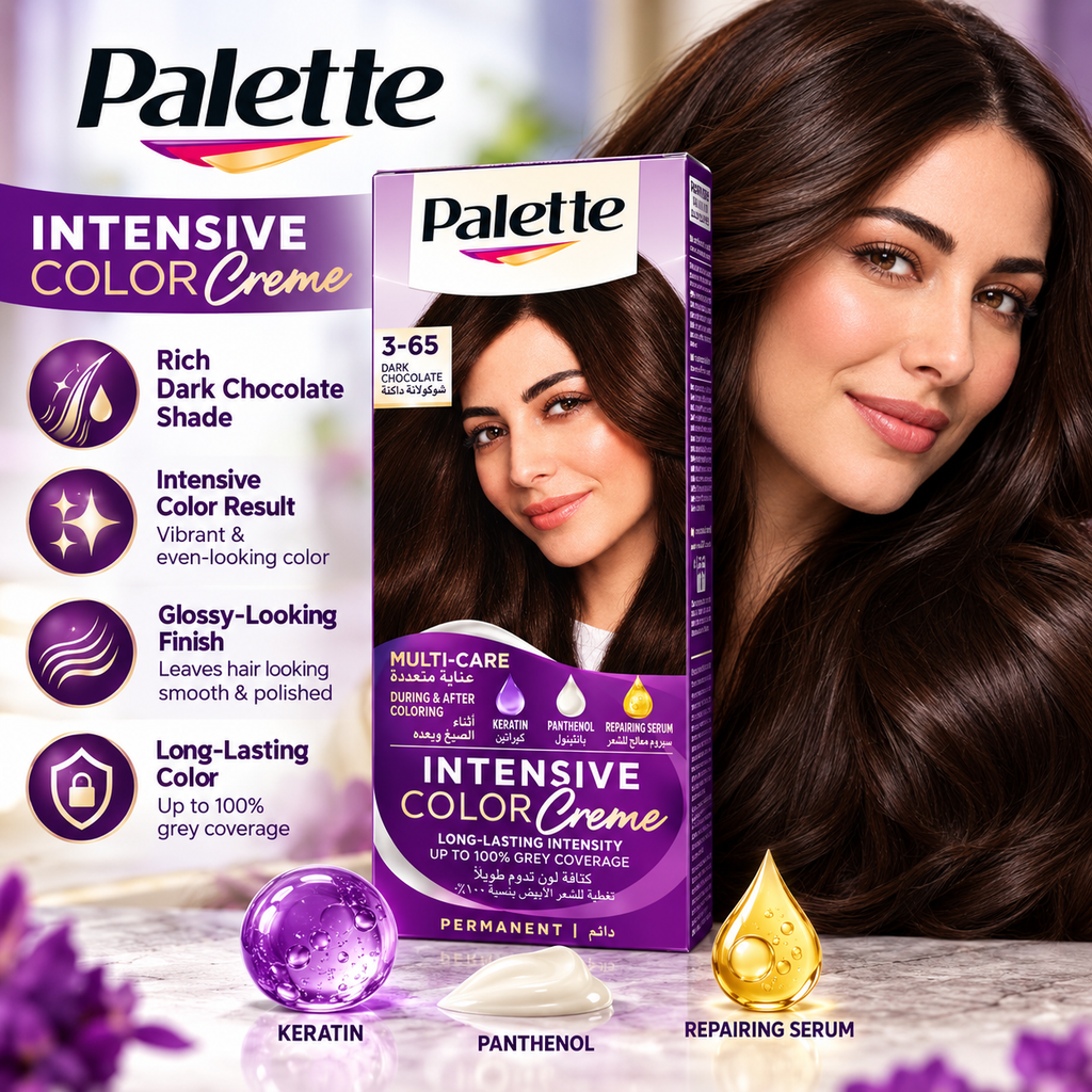 Palette Intensive Color Creme 3-65 Dark Chocolate Hair Color