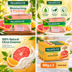 Palmolive Refreshing Citrus & Cream Soap – 170g 10Pcs