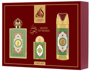 Lattafa Pride Queen of Arabia Luxury 3 Piece Fragrance Gift Set