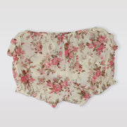 Nanos Baby Floral Print Ruffled Ranita Romper for Toddlers
