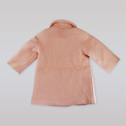 Rachel Riley Girls Pink Boucle Double Breasted Winter Coat