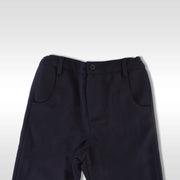 Rachel Riley Boys Navy Blue Soft Cotton Flannel Trousers