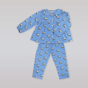 Rachel Riley Polar Bear Print Cotton Baby Doll Blue Pyjamas