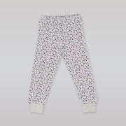 Rachel Riley Girls Mini Heart Print Lilac Jersey Pajamas