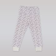 Rachel Riley Girls Mini Heart Print Lilac Jersey Pajamas