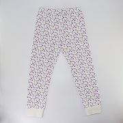 Rachel Riley Girls Lilac Mini Heart Jersey Cotton Pyjamas