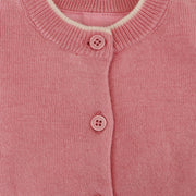 Rachel Riley Pink Ivory Sugar Mice Intarsia Knit Baby Cardigan