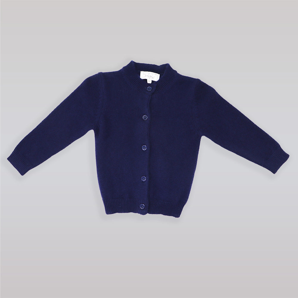 Rachel Riley Premium Navy Blue Cashmere Knit Baby Cardigan