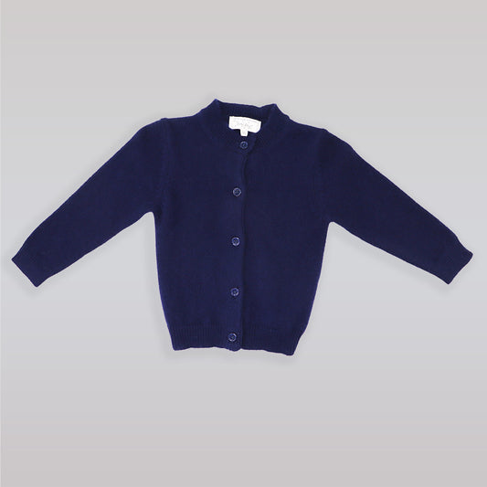 Rachel Riley Luxury Navy Blue Cashmere Cardigan for Baby Boys