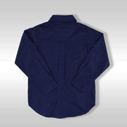 Rachel Riley Classic French Blue Pin Dot Long Sleeve Cotton Shirt