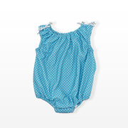 Rachel Riley Polka Dot Blue Multi Colored Cotton Beach Outfit