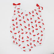 Rachel Riley Baby Girls Cherry Print Cotton Beach Onesie