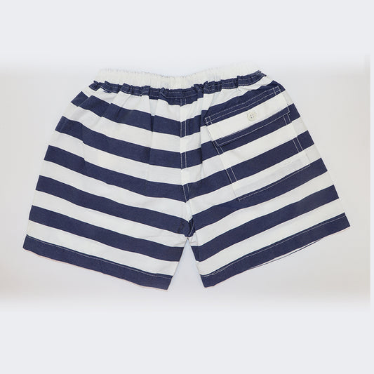 Rachel Riley Boys French Blue Striped Swim Trunks Beachwear