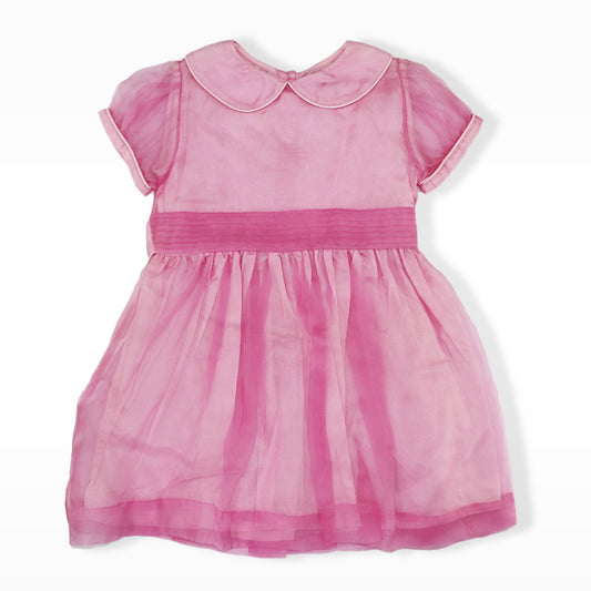 Rachel Riley Girls Luxury Silk Pintuck Special Occasion Dress
