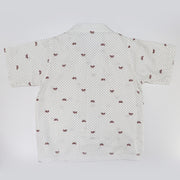Rachel Riley Boys Mini Bicycle Print Short Sleeve Cotton Shirt
