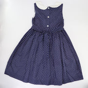 Rachel Riley Girls Polka Dot Sleeveless Cotton Summer Party Dress