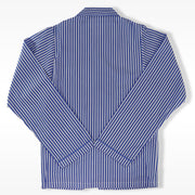 Rachel Riley Boys Striped Long Cotton Pajamas in Blue