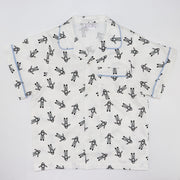 Rachel Riley Astronaut Print Cotton Two Piece Pajama Set