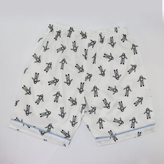 Rachel Riley Boys Astronaut Print Cotton Two Piece Pajama Set