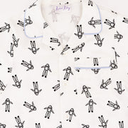 Rachel Riley Astronaut Print Cotton Two Piece Pajama Set