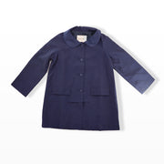 Rachel Riley Girls Classic Red Swing Coat with Velvet Collar